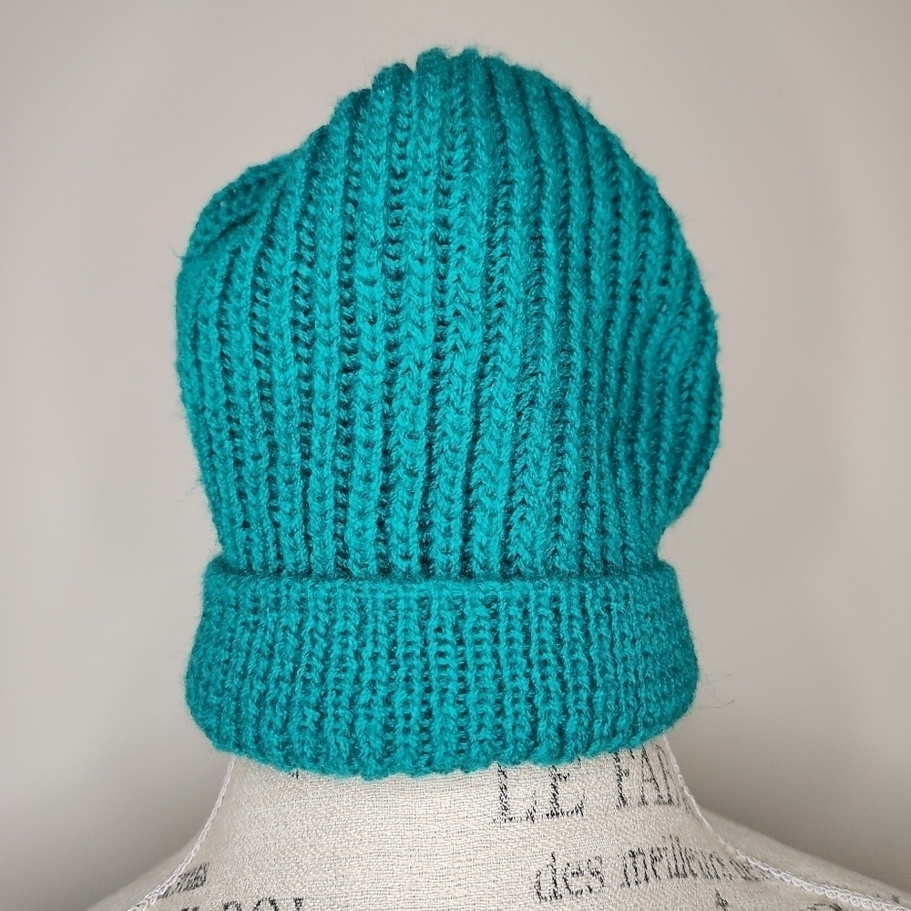Vintage Emerald Green Knit Toque